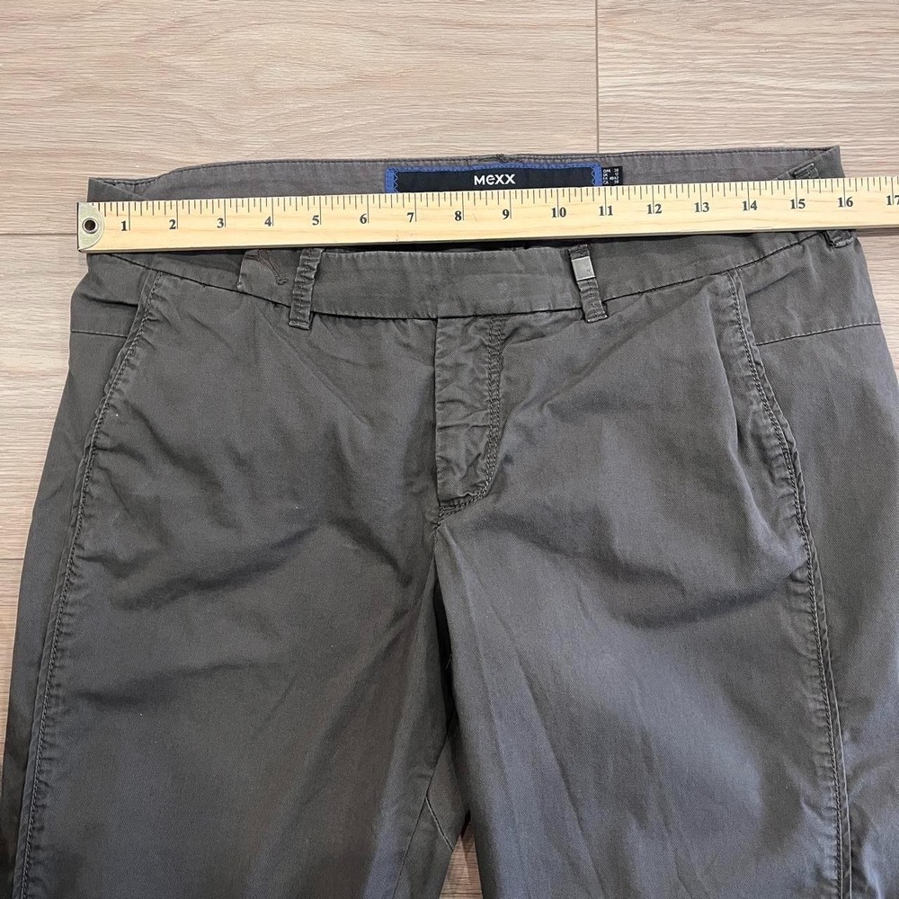 Mexx Brown Cropped Chino Capris Low Rise Women 8 Minimalist Quiet Luxury Indie - Picture 4 of 8
